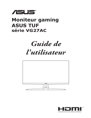 Asus TUF Gaming VG27AC1A Monitor Mode d'emploi | Fixfr