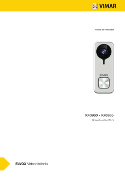 Vimar K40960 Wi-Fi video doorbell kit+power unit Manuel du propriétaire