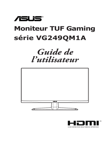 Asus TUF Gaming VG249QM1A Monitor Mode d'emploi | Fixfr