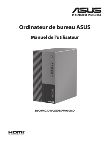 Asus ExpertCenter D9 Mini Tower (D900MD) Tower PC Manuel utilisateur | Fixfr