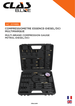 CLAS AC 2018BL MULTI-BRAND COMPRESSION GAUGE PETROL-DIESEL/DCI Manuel du propriétaire