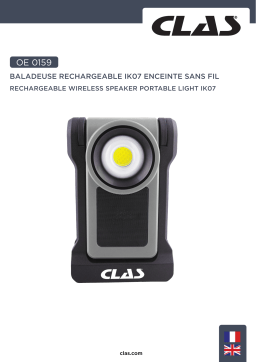 CLAS OE 0159 RECHARGEABLE WIRELESS SPEAKER PORTABLE LIGHT IK07 Manuel du propriétaire