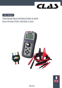 CLAS OE 3020 MULTIFUNCTION TESTER 0-50V Manuel du propriétaire