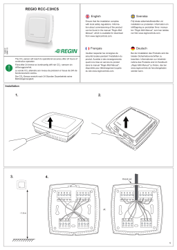 Regin RCC-C3HCS Room controller Mode d'emploi