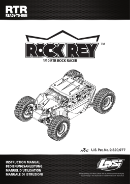 Losi LOS03009T1 1/10 Rock Rey 4WD Brushless RTR Manuel utilisateur