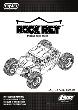 Losi LOS03026 1/10 Rock Rey 4WD Rock Racer Brushless BND Manuel utilisateur