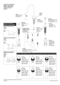 Brizo 65368LF-BLLHP-ECO--HL5367-BL Allaria™ Widespread Lavatory Faucet Manuel utilisateur