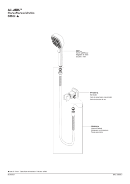 Brizo 88867-BNX Allaria™ Multi-Function Wall Mount Handshower Manuel utilisateur