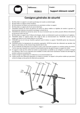 GYS SWIVEL UNIVERSAL STAND Manuel du propriétaire