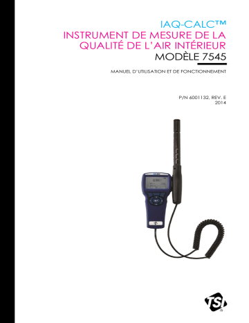 tsi 7545 IAQ-Calc Indoor Air Quality Meters Manuel du propriétaire | Fixfr