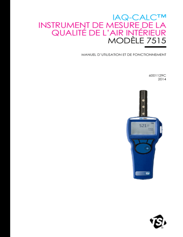 tsi 7515 IAQ-Calc Indoor Air Quality Meters Manuel du propriétaire | Fixfr