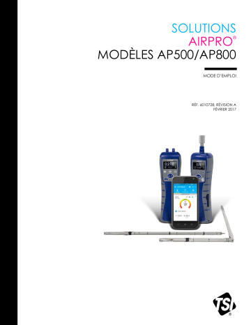 AP800 | tsi AP500 AirPro Velocity Meter Manuel utilisateur | Fixfr