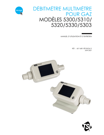 tsi 5300 Series Gas Flow Multi-Meter Manuel utilisateur | Fixfr