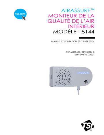 tsi AirAssure IAQ Monitor Manuel utilisateur | Fixfr