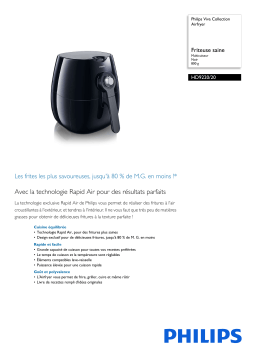 Philips HD9220/20 Viva Collection Airfryer Manuel utilisateur