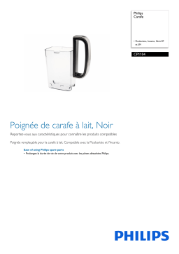 Philips CP1104/01 Carafe Manuel utilisateur