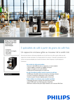 Philips EP5360/10 Series 5000 Machines espresso entièrement automatiques Manuel utilisateur