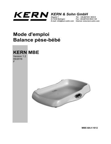 KERN MBE 10K10 Mode d'emploi | Fixfr