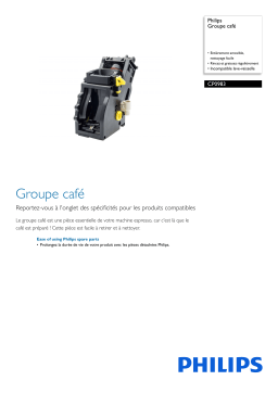 Philips CP0983/01 Groupe café Manuel utilisateur