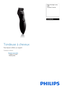 Philips QC5002/00 Hairclipper series 1000 Tondeuse à cheveux Manuel utilisateur