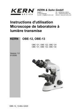 KERN OBE 134 Mode d'emploi