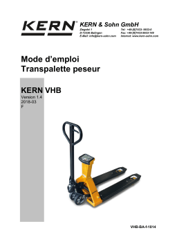 KERN VHB 2T1 Mode d'emploi