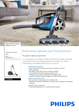 Philips FC9928/09 PowerPro Ultimate Aspirateur sans sac Manuel utilisateur