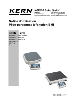 KERN MPC 300K-1LM Manuel du propriétaire