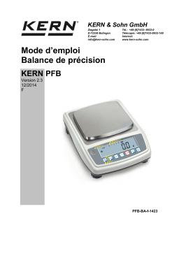 KERN PFB 6000-1-C Mode d'emploi