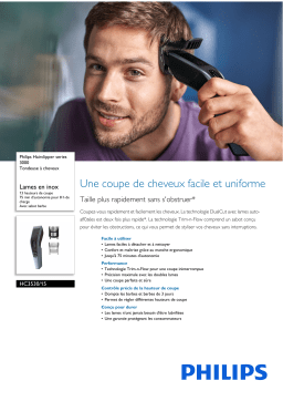 Philips HC3530/15 Hairclipper series 3000 Tondeuse à cheveux Manuel utilisateur