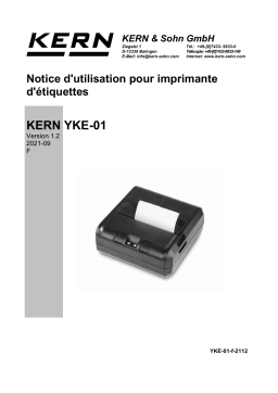 KERN YKE-01 Mode d'emploi