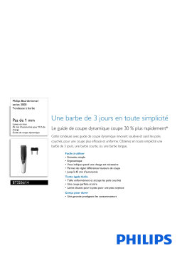 Philips BT3206/14 Beardtrimmer series 3000 Tondeuse à barbe Manuel utilisateur