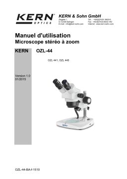 KERN OZL 445 Mode d'emploi