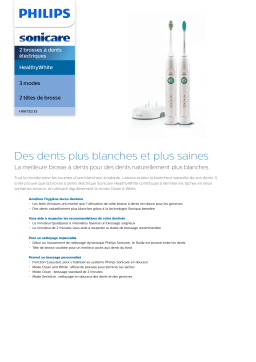 Sonicare HX6732/33 Sonicare HealthyWhite 2 brosses à dents électriques Manuel utilisateur