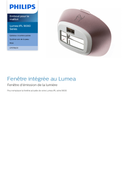 Philips CP1739/01 Lumea IPL 9000 Series Embout pour le maillot Manuel utilisateur