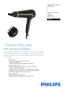 Philips HP8232/20R1 DryCare Advanced Sèche-cheveux Manuel utilisateur