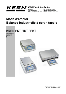 KERN PKT 3000-2 Mode d'emploi