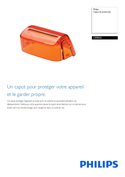 Philips CP0924/01 Capot de protection Manuel utilisateur