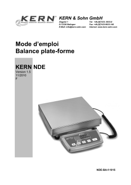 KERN NDE 6K2IP Mode d'emploi