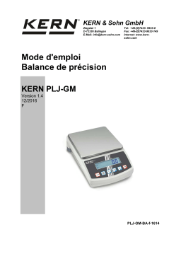 KERN PLJ 600-2GM Mode d'emploi