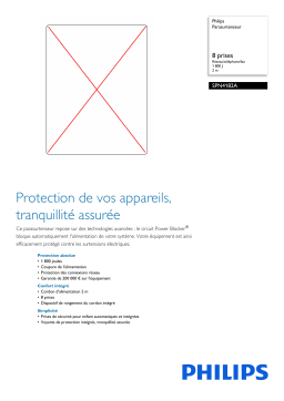 Philips SPN4182A/10 Parasurtenseur Manuel utilisateur