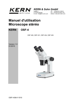 KERN OSF 435 Mode d'emploi