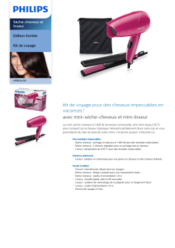 Philips HP8644/00 Sèche-cheveux et lisseur Manuel utilisateur