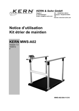 KERN MWS-A02 Mode d'emploi