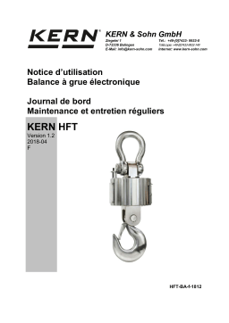 KERN HFT 5T1 Mode d'emploi