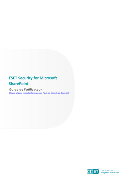 ESET Security for Microsoft SharePoint 9.0 Manuel du propriétaire