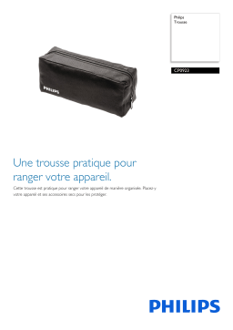 Philips CP0923/01 Trousse Manuel utilisateur