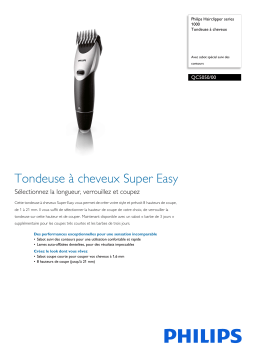 Philips QC5050/00 Hairclipper series 1000 Tondeuse à cheveux Manuel utilisateur