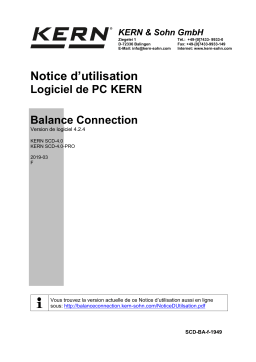KERN SCD-4.0S05 Mode d'emploi