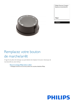 Philips CP0354/01 Premium Compact Bouton de marche/arrêt Manuel utilisateur